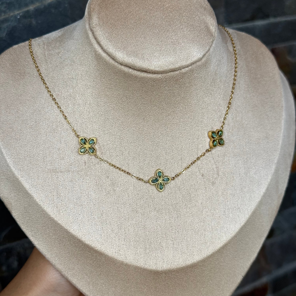 Gemini Studded Necklace