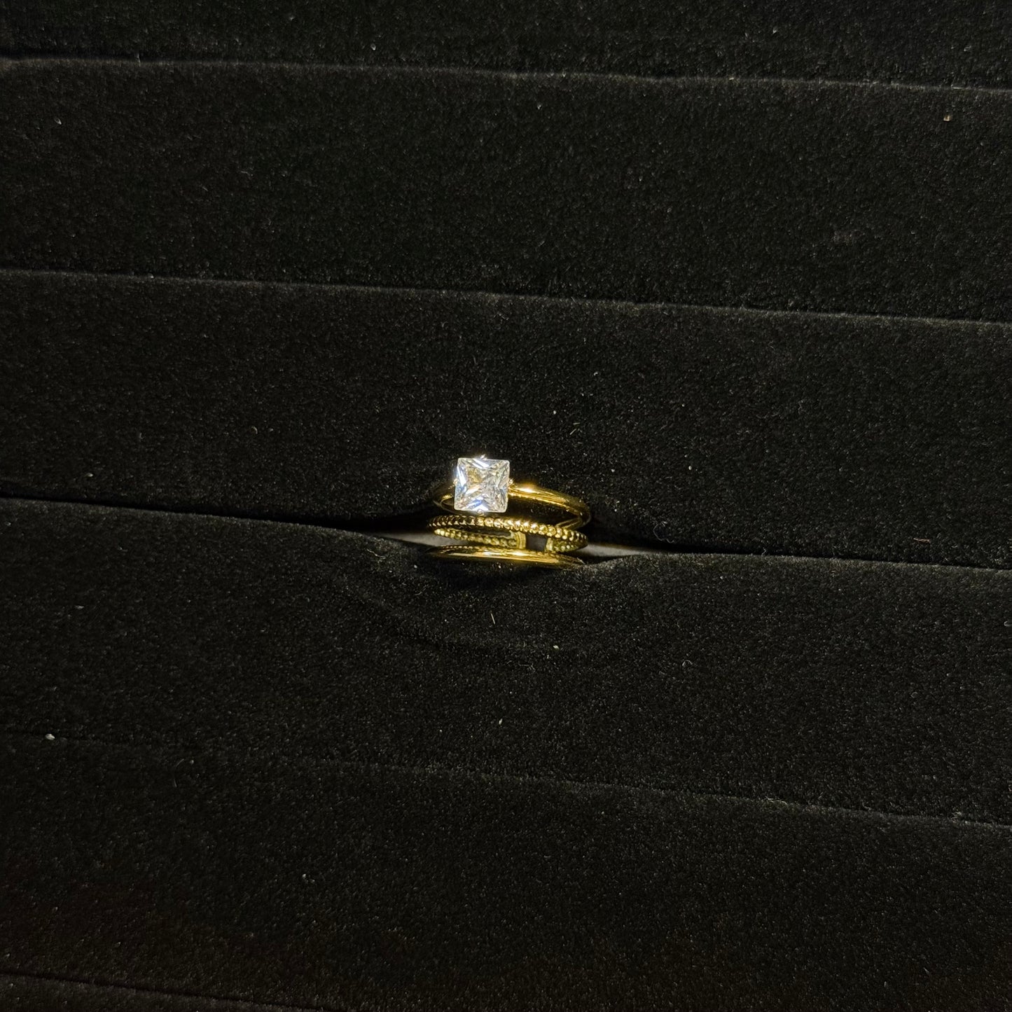 Elegant Princess Solitaire Ring HOUSE OF LAILA