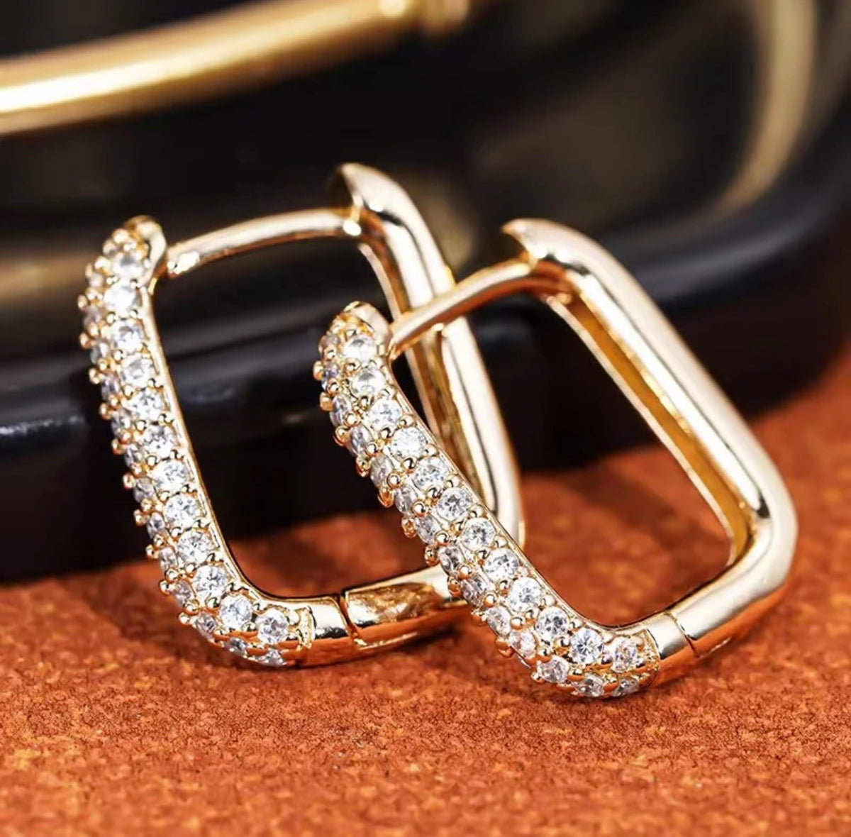 Staple Studded Hoops