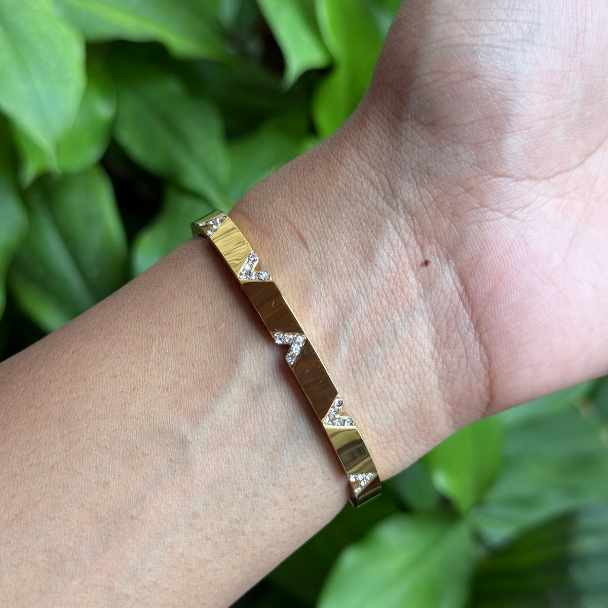 Vanessa Studded Bangle (Thin Wrist)