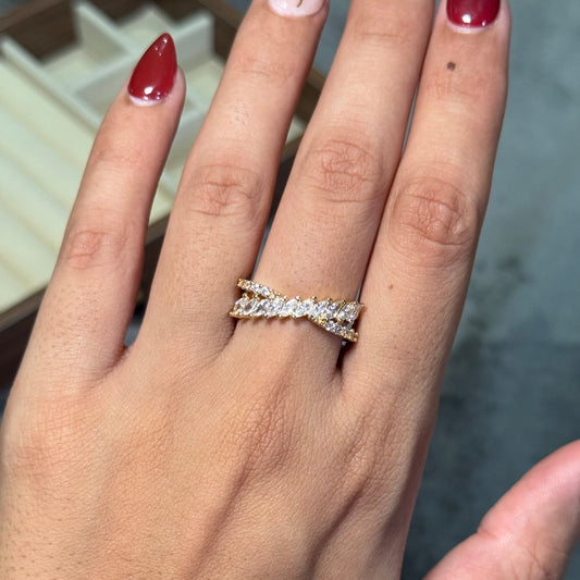 Clear Twine Ring
