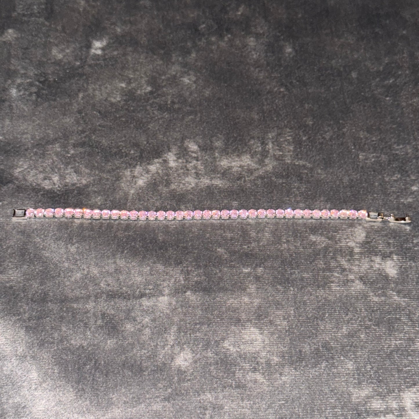 Solene Pink Tennis Bracelet