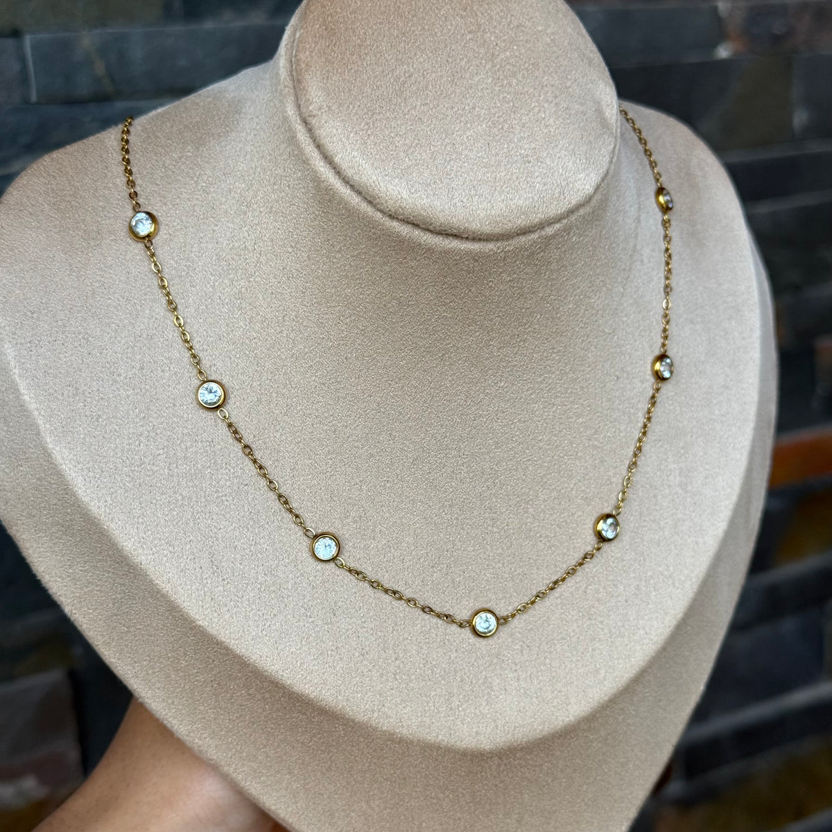 Fiona Studded Necklace