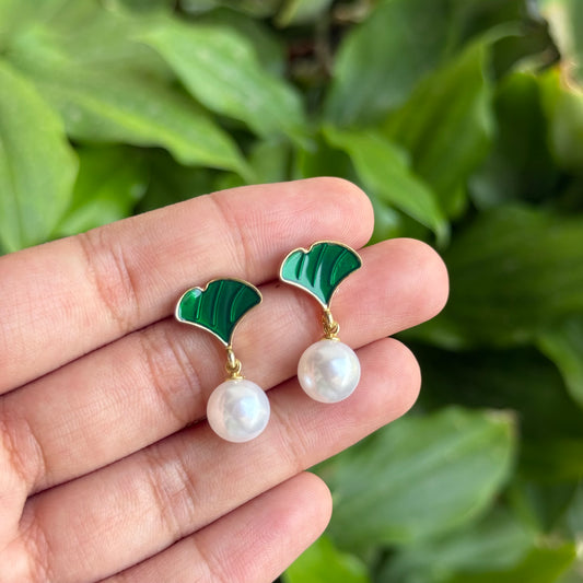 Mermaid Pearl Drop Studs