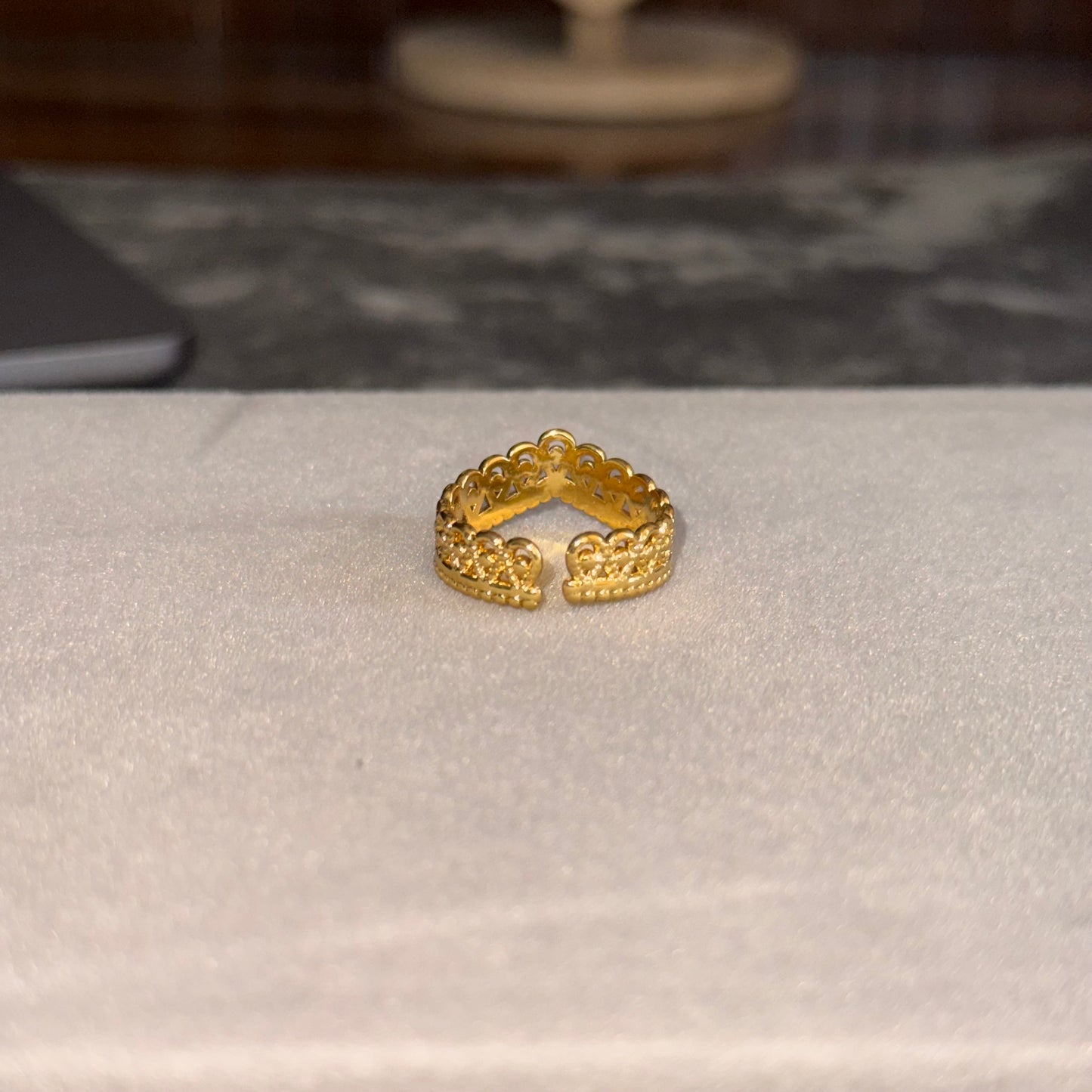 Elegant Crown Ring