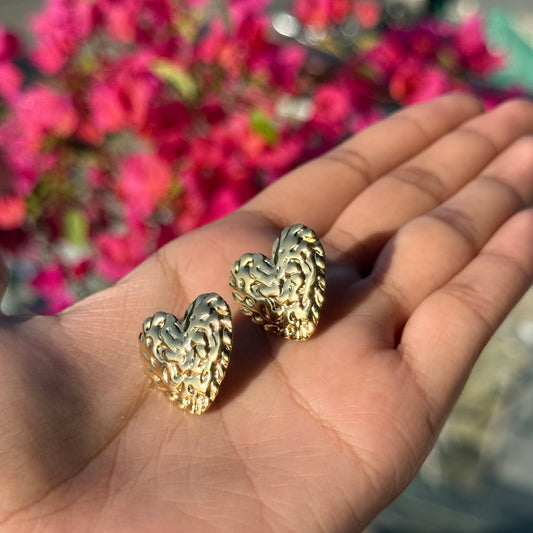 Statement Heart Studs