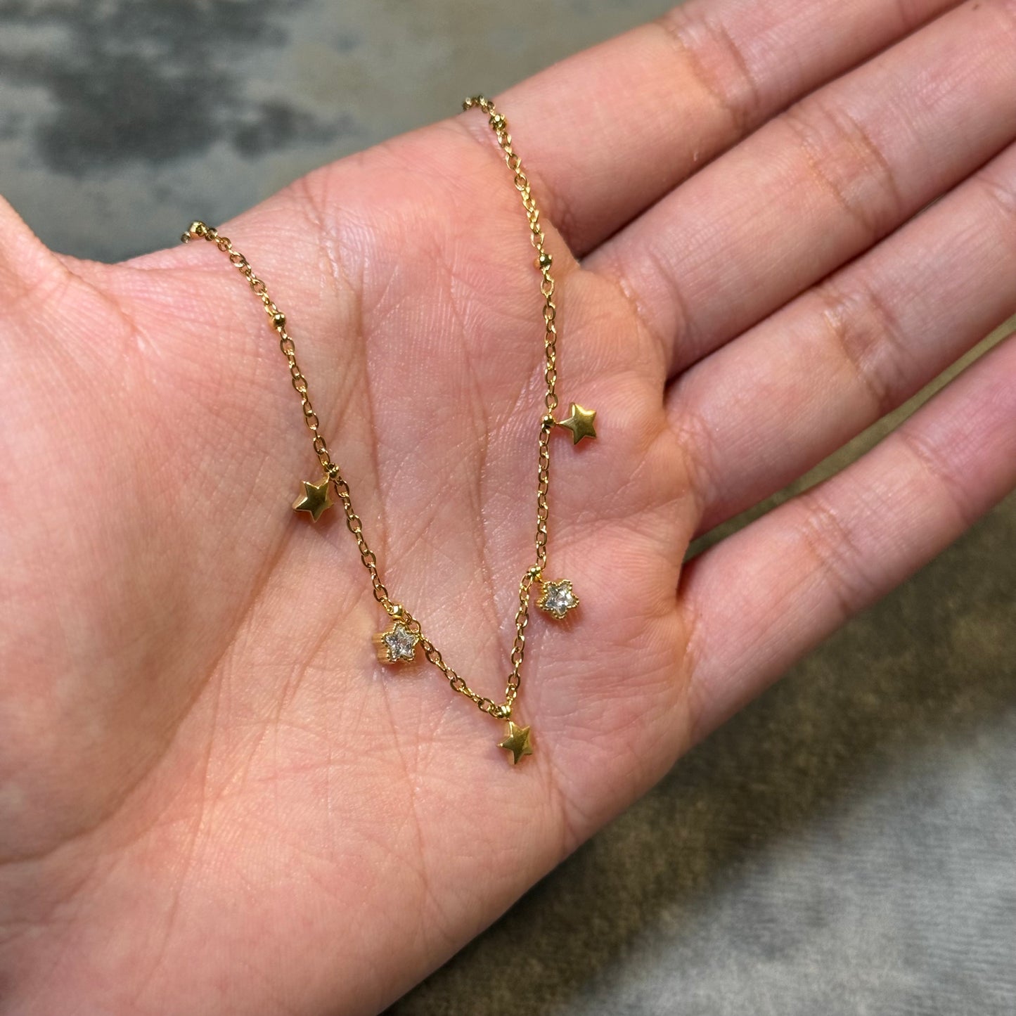 Celestial Shimmer Dainty Necklace
