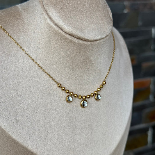 Olive Studded Necklace