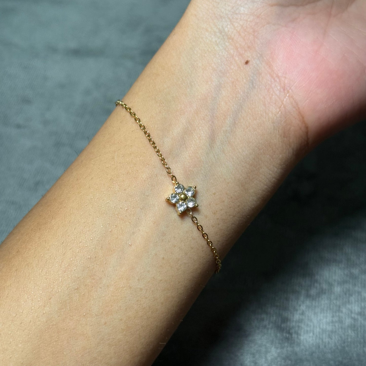 Sandra Flower Chain Bracelet