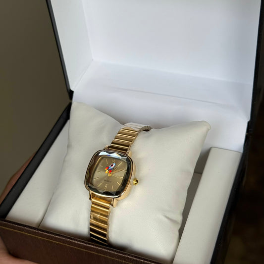 Beige Sovereign Watch (Box Included)