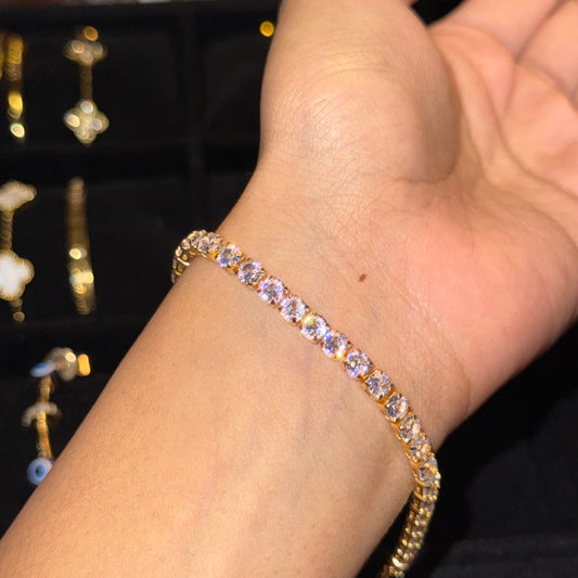 Round-Cut Tennis Bracelet