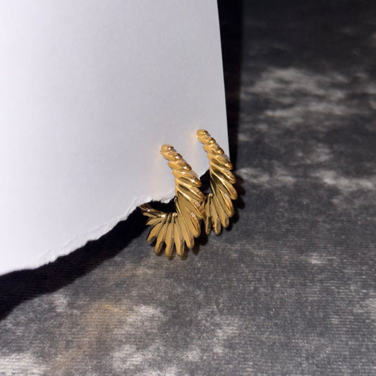 Solar Flare Hoop Studs