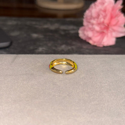 Green Floral Ring
