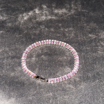Cotton Candy Baguette Tennis Bracelet