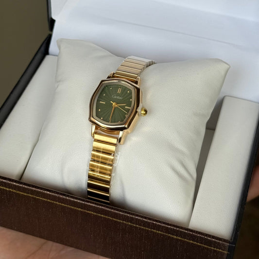 Emerald Green Louvre Watch (Box Included)