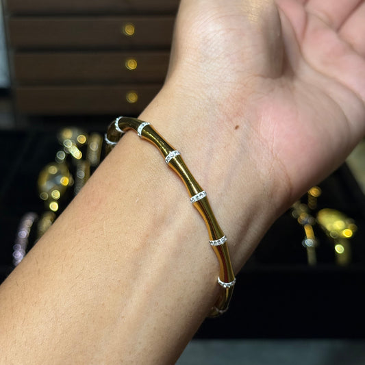 Bamboo Studded Bangle