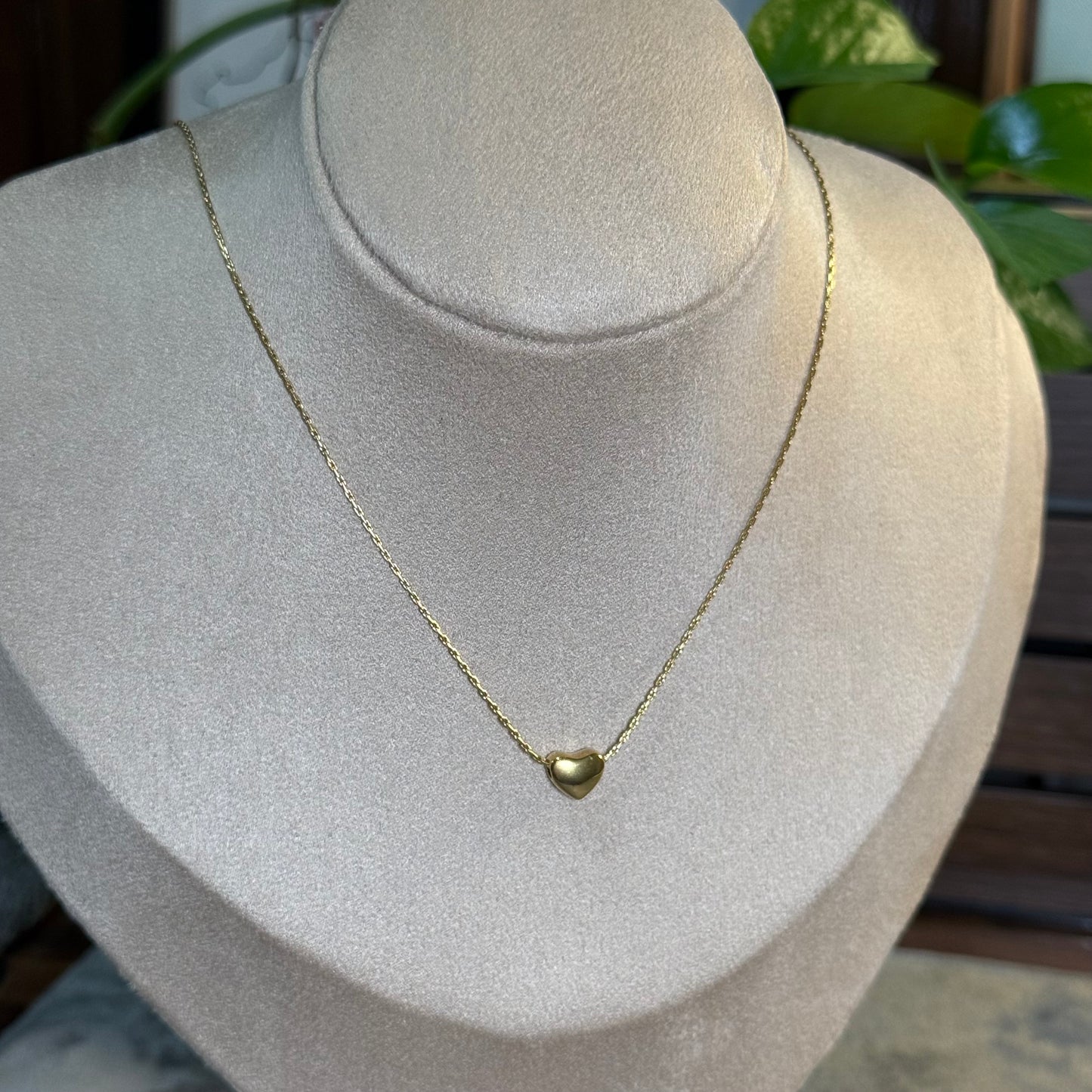 Petite Solid Heart Necklace