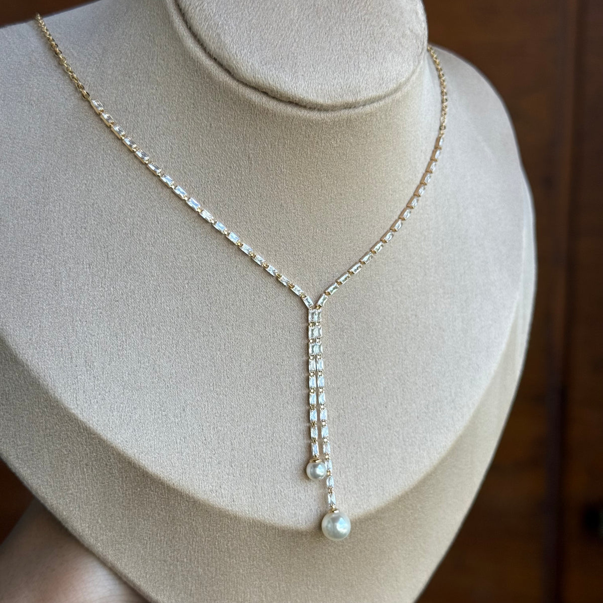 Elysian Pearl Drop Necklace