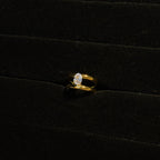 Oval Double Band Solitaire Ring HOUSE OF LAILA