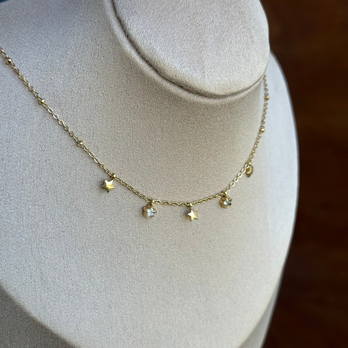Celestial Shimmer Dainty Necklace