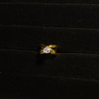 Pinched Solitaire Ring HOUSE OF LAILA