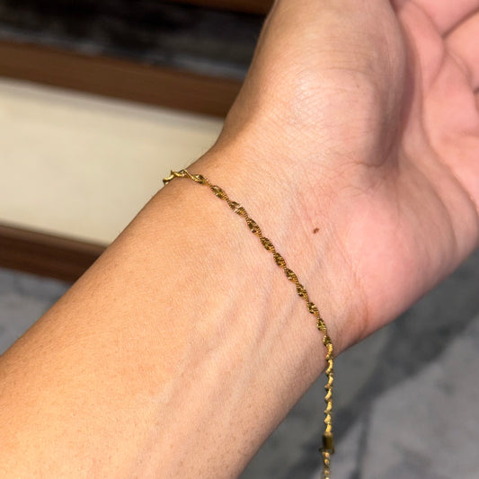 Twist Minimalist Chain Bracelet