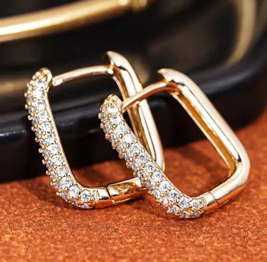 Staple Studded Hoops