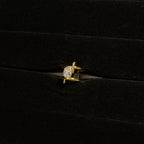 Cross Oval Solitaire Ring HOUSE OF LAILA