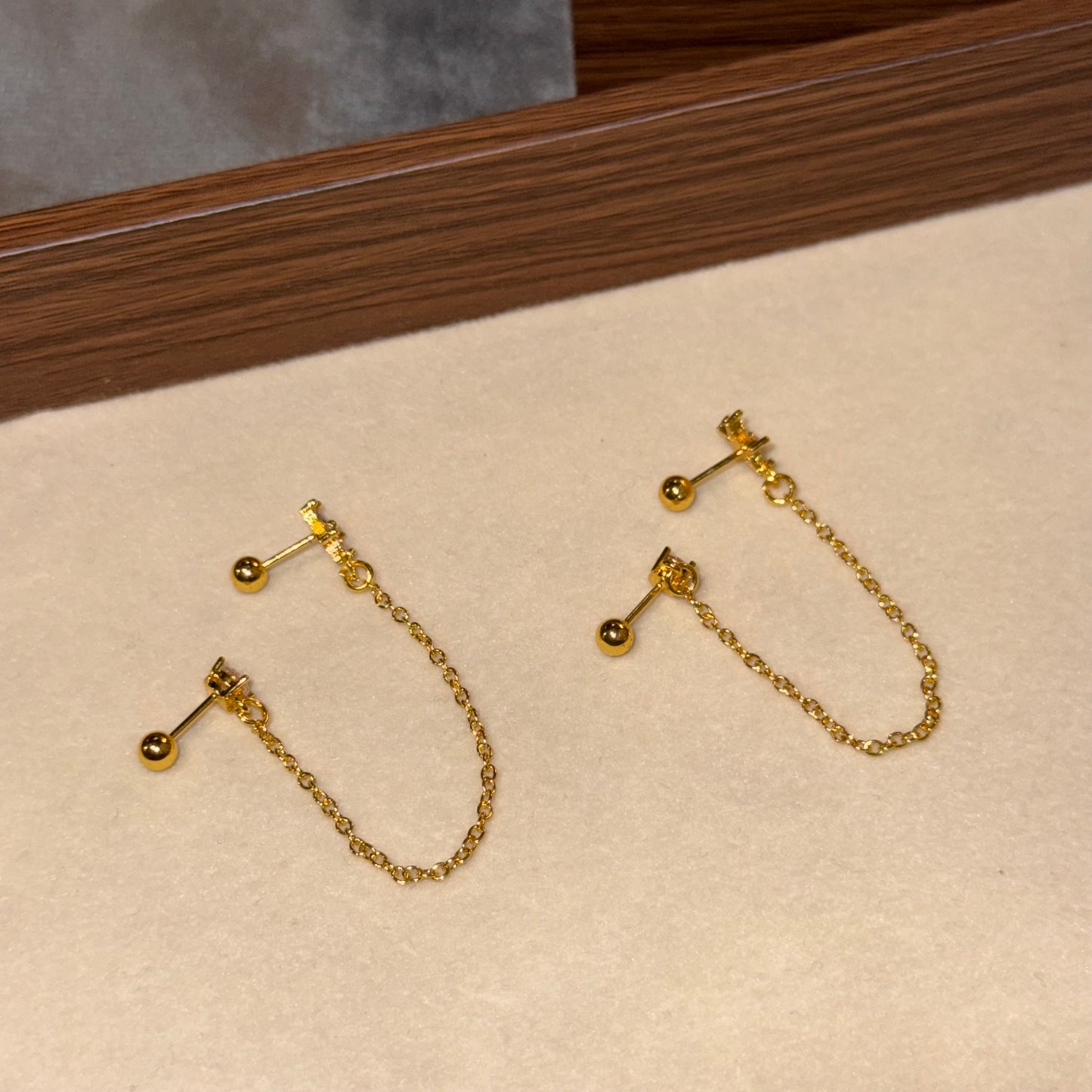 Jasmine Double-Piercing Studs