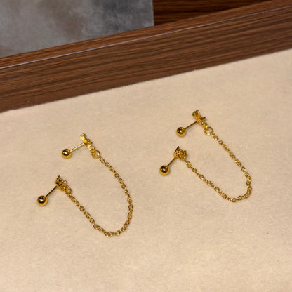 Jasmine Double-Piercing Studs