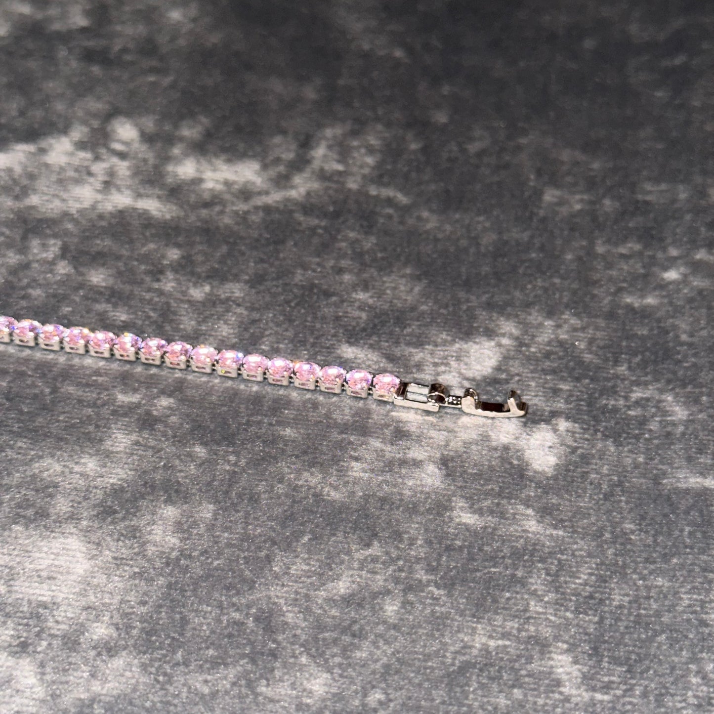 Solene Pink Tennis Bracelet