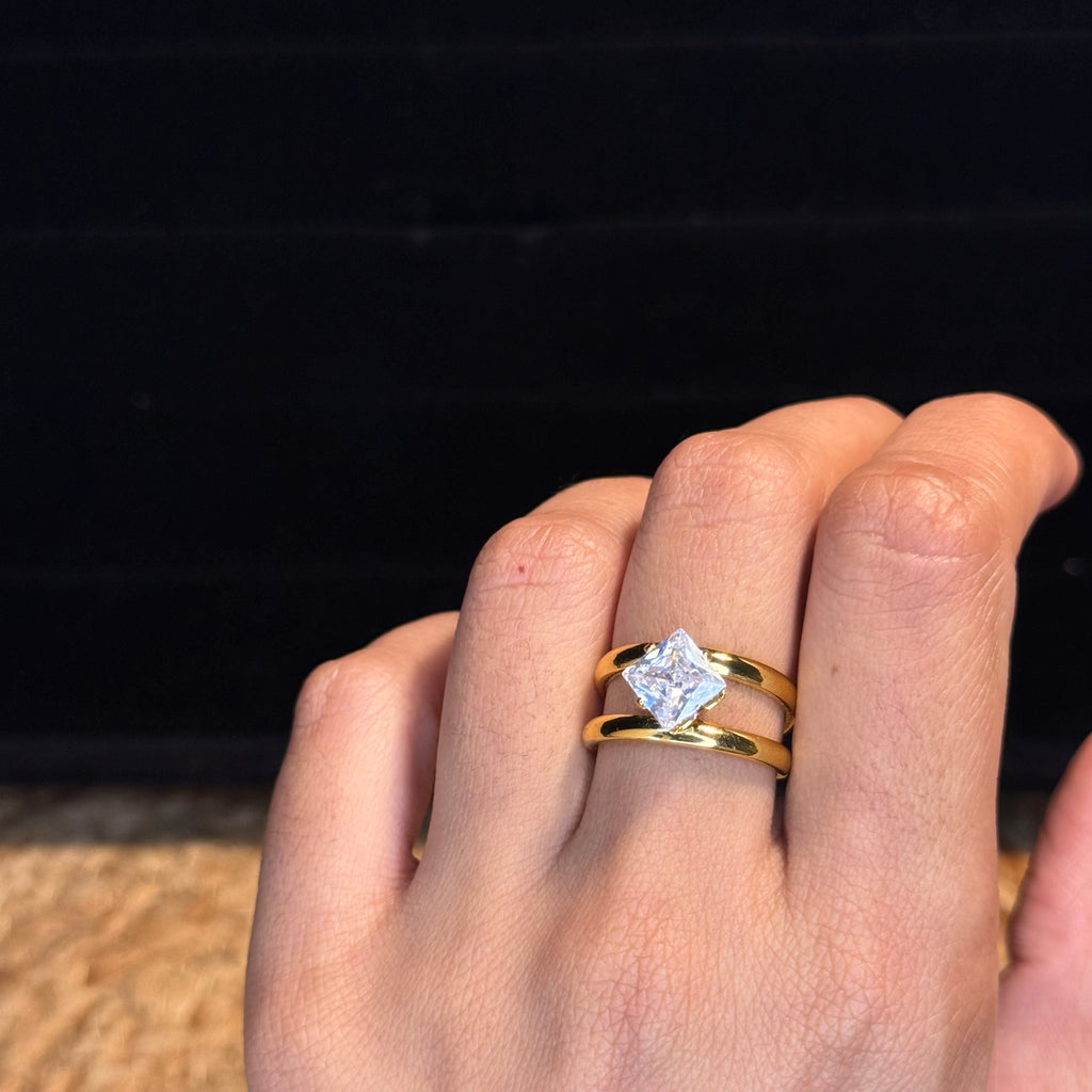 Princess Solitaire Ring HOUSE OF LAILA