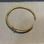 Ribbed Timeless Nail Bangle HOUSE OF LAILA