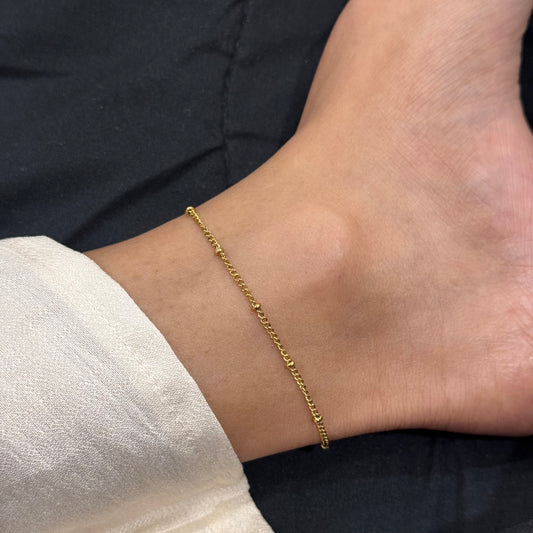 Dainty Beaded Anklet (Single)