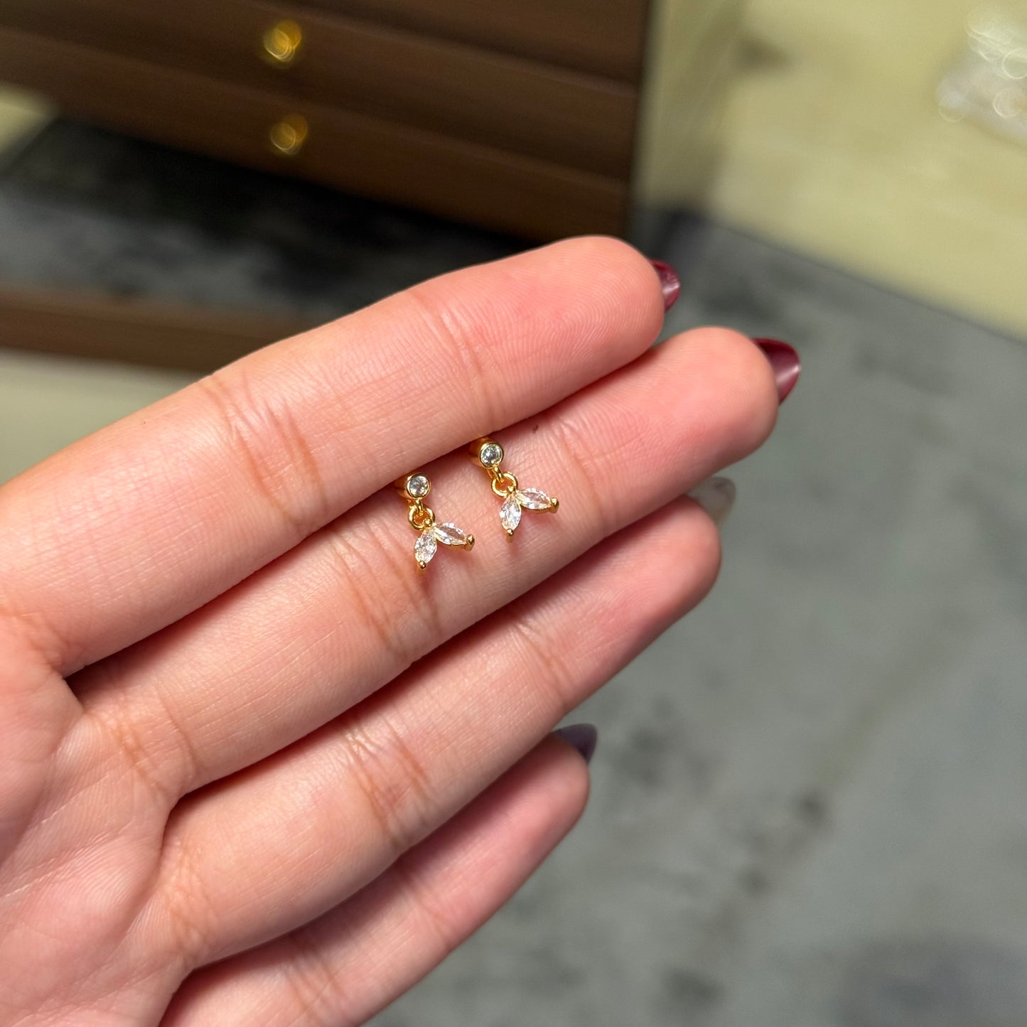 Dainty Iris Studs