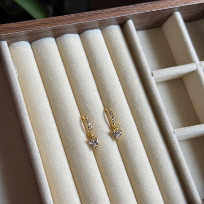 Sweetheart Dangle Hoops