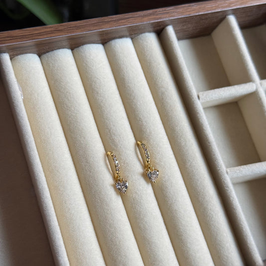 Sweetheart Dangle Hoops