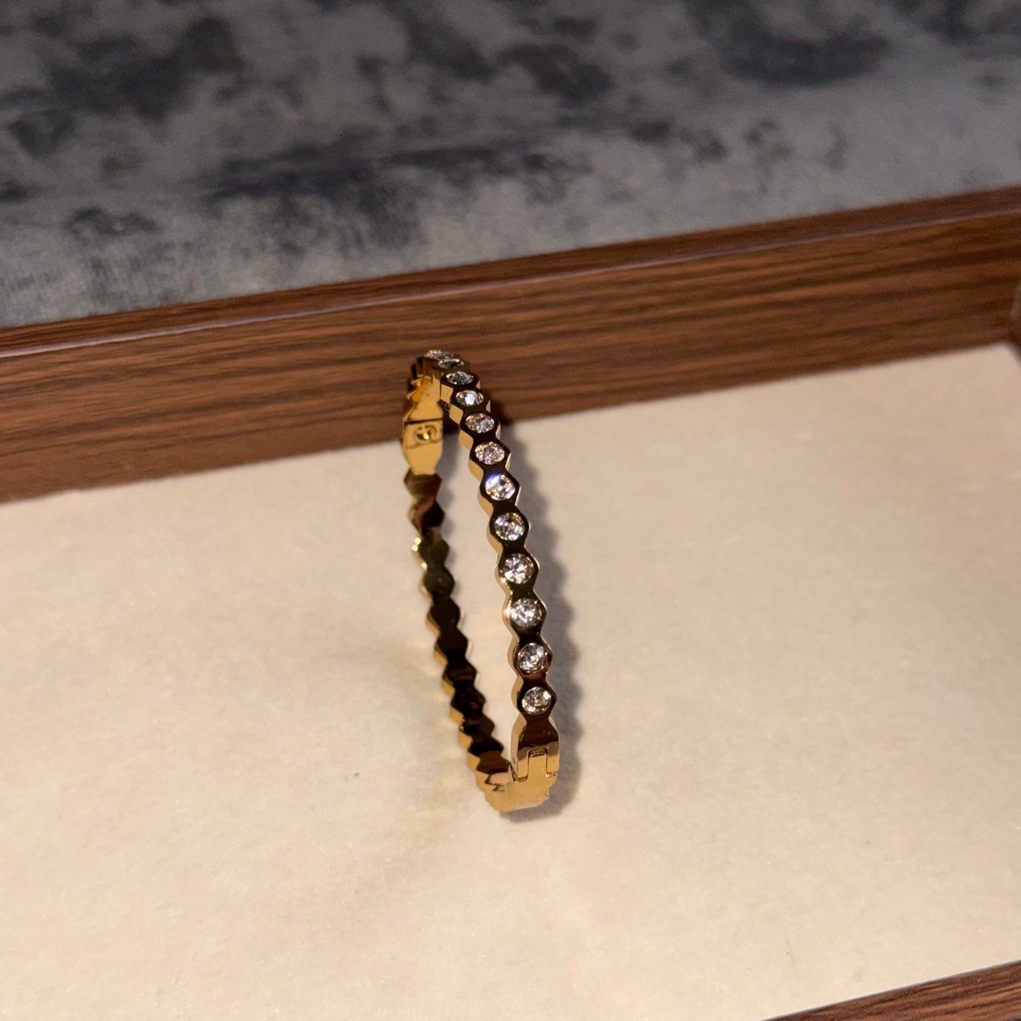 Christina Studded Bangle (Thin Wrist)