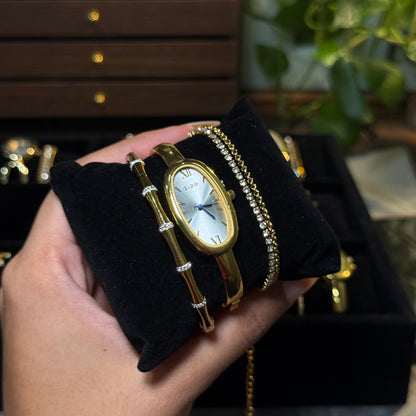 Bamboo Studded Bangle