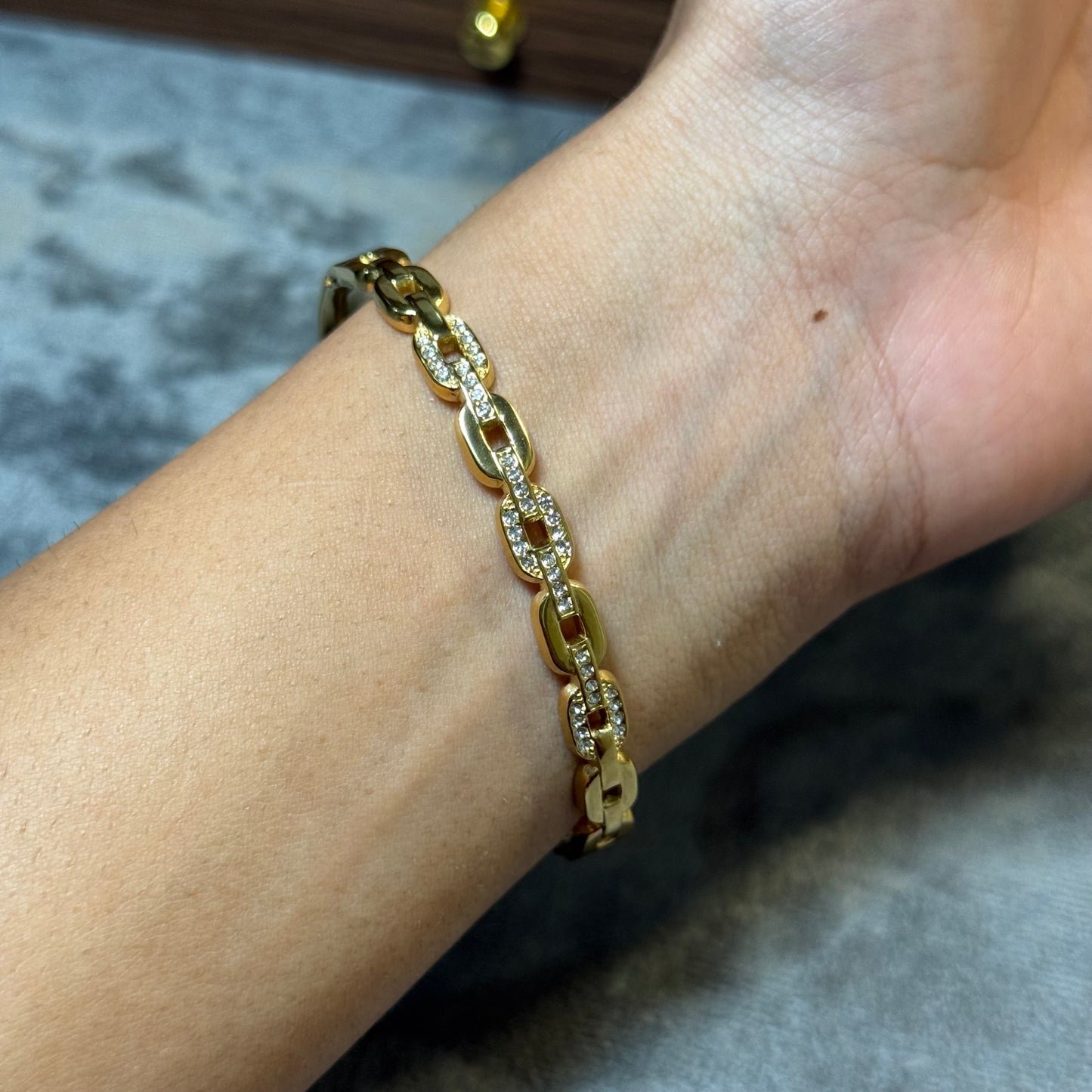 Interlinked Sparkle Bangle
