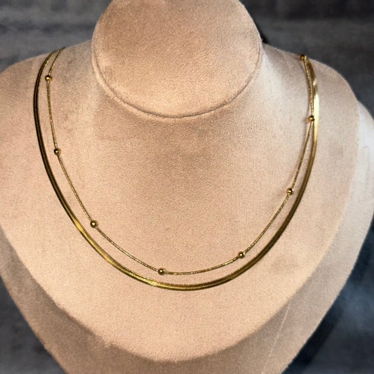 Hannah Double Chain Necklace