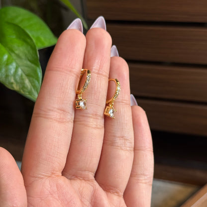 Carla Round Dangle Hoops