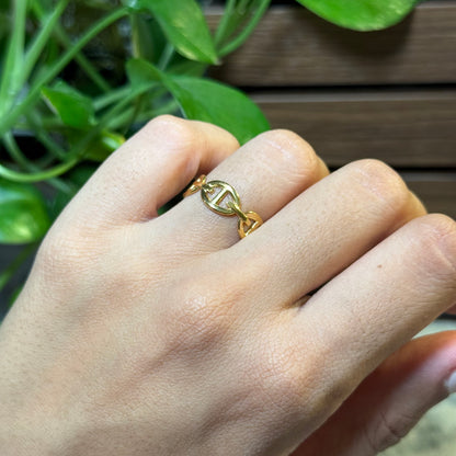 Stevie Chain Link Ring