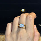 Oval Solitaire Ring HOUSE OF LAILA