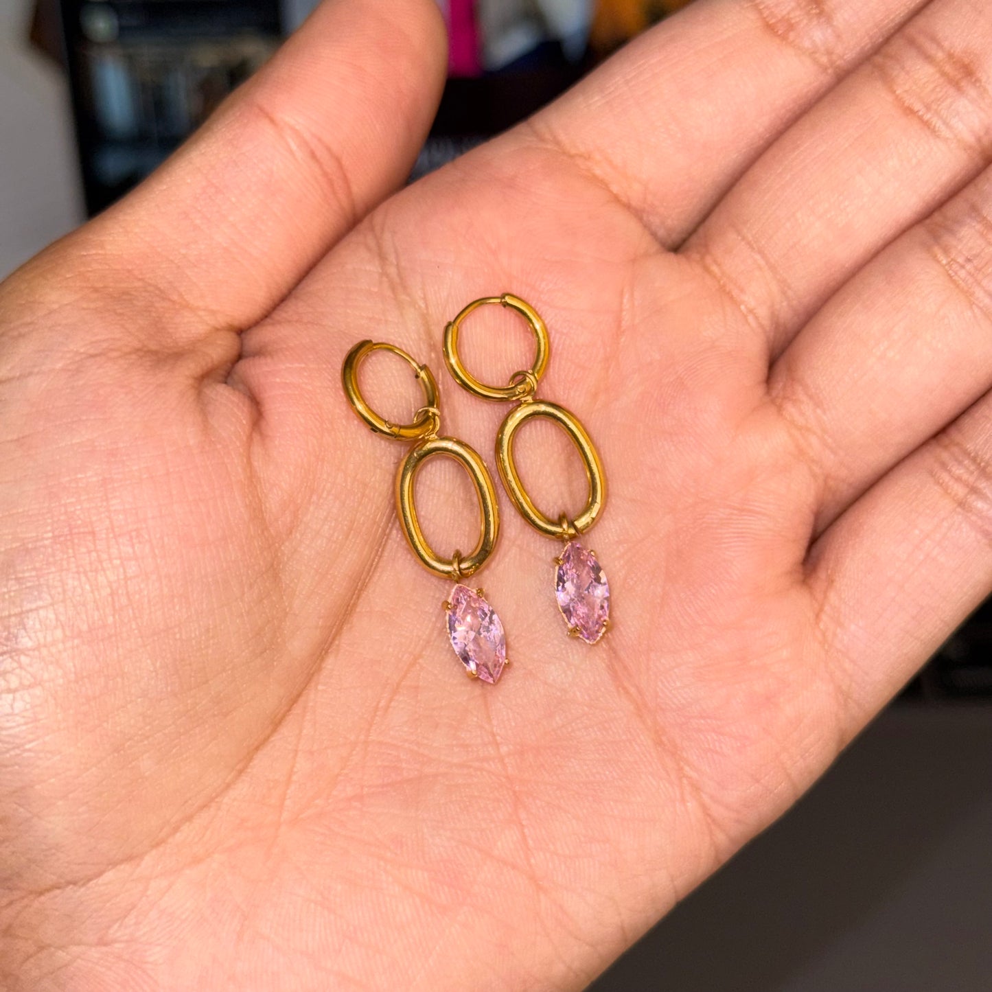 Genevieve Pink Hoops