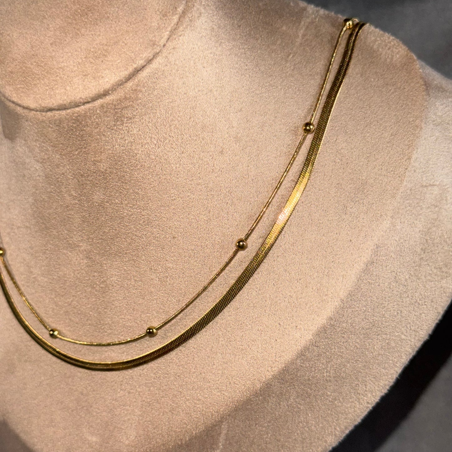 Hannah Double Chain Necklace