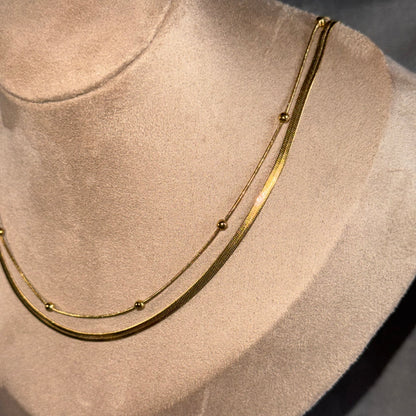 Hannah Double Chain Necklace