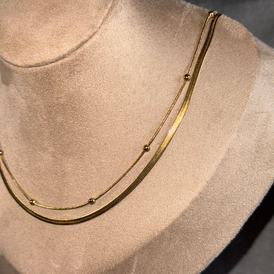 Hannah Double Chain Necklace