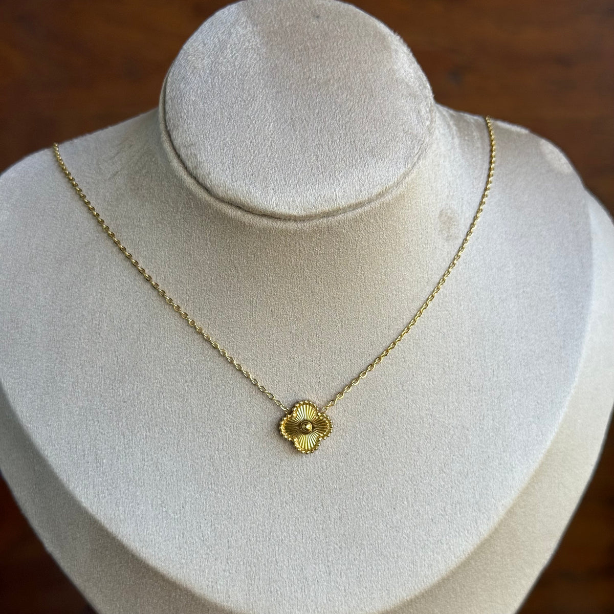 Classic Clover Necklace + Earring Set