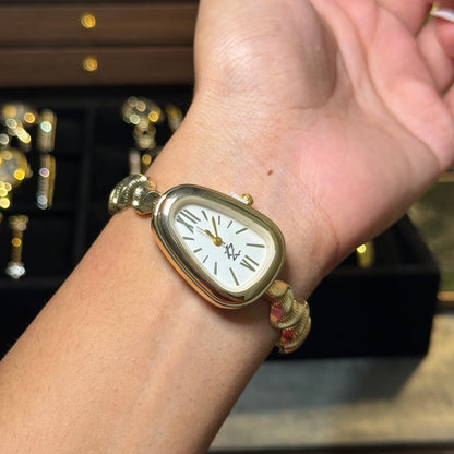 Arya Sculpted Watch (Random Color Box Included)